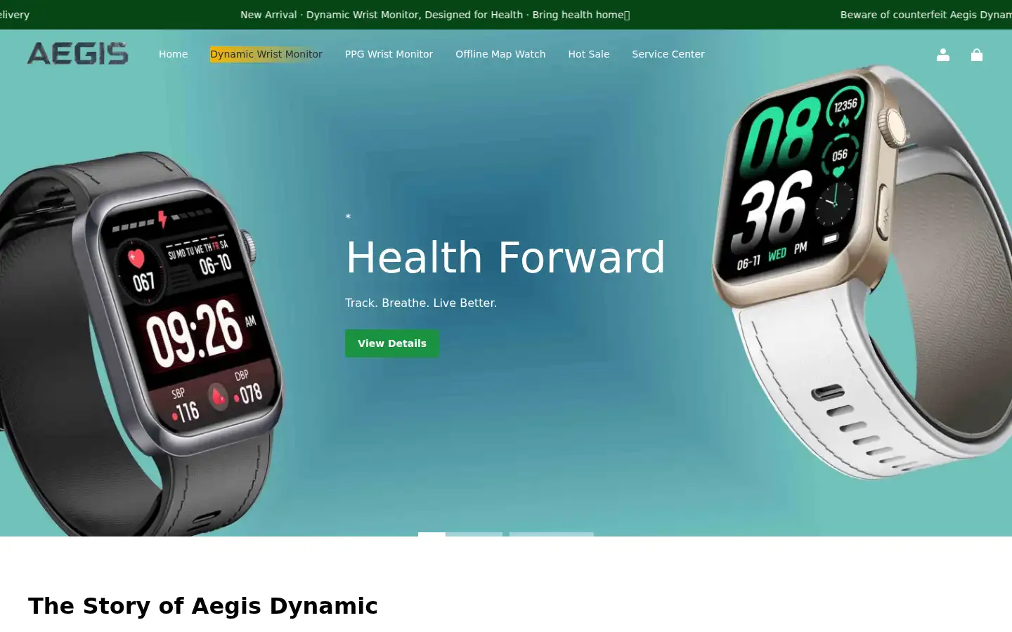 Screenshot of aegisxs.uk