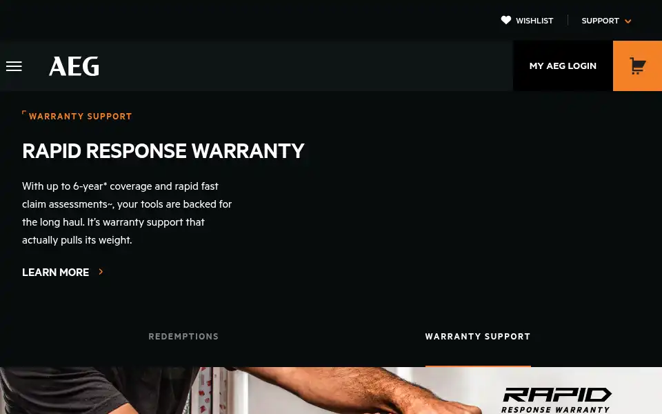 Screenshot of aegpowertools.co.nz