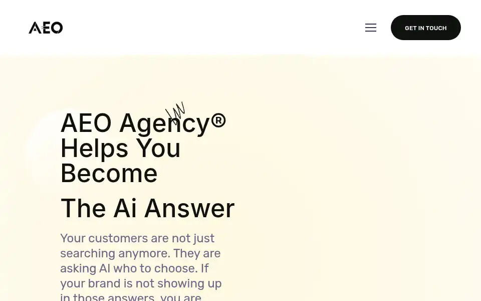Screenshot of aeoagency.org