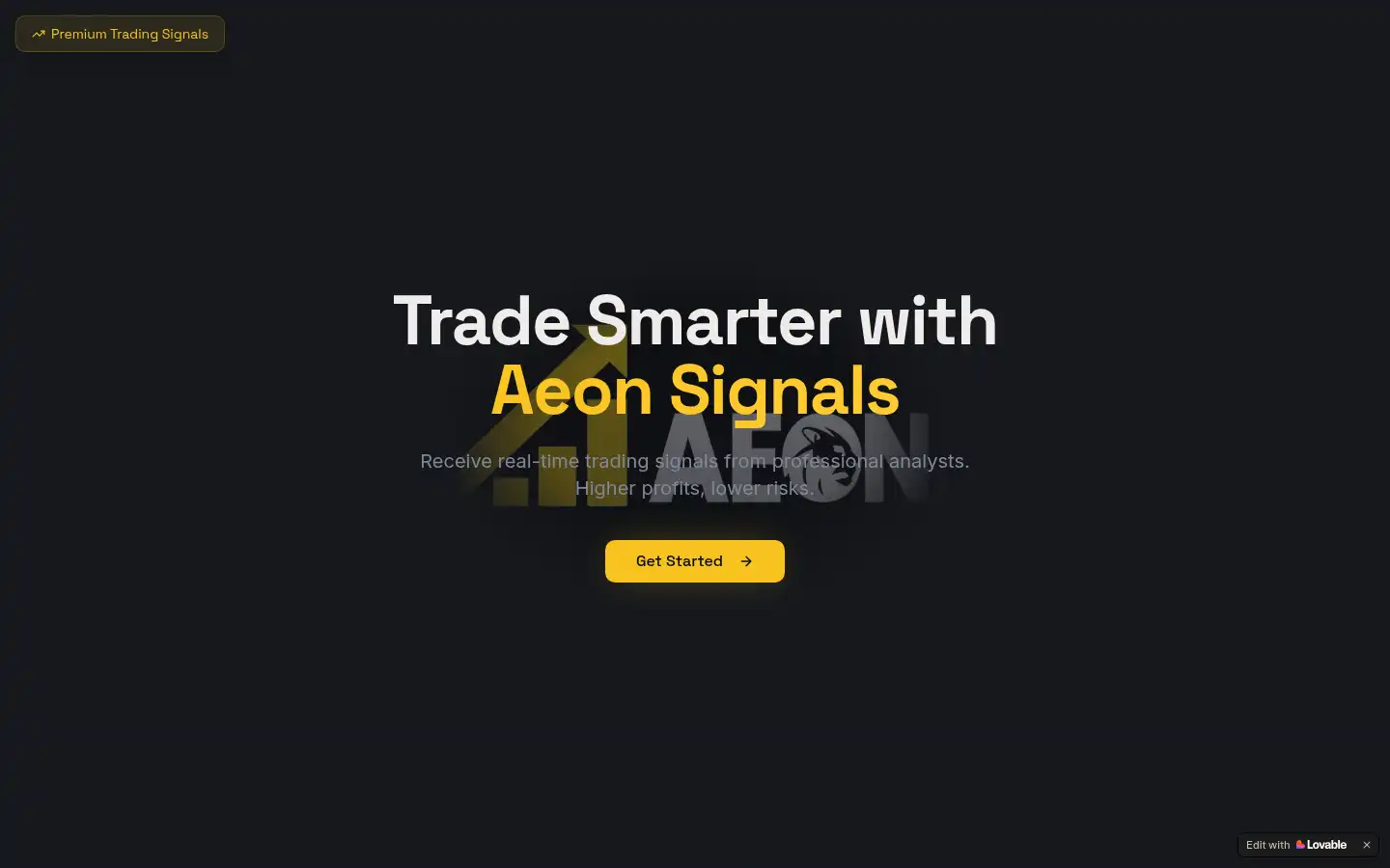 Screenshot of aeonforex.com