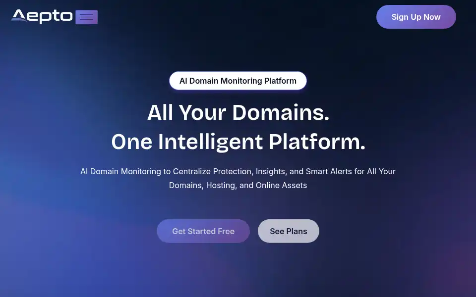 Screenshot of aepto.com