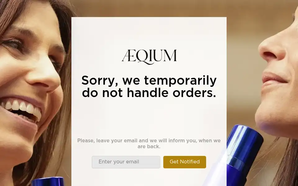 Screenshot of aeqiumskin.com