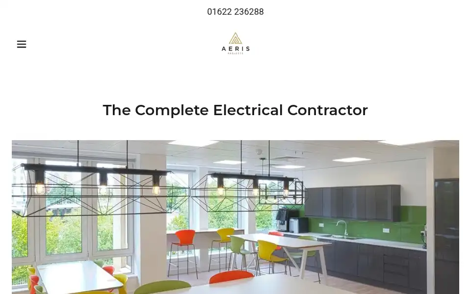 Screenshot of aerisprojects.co.uk