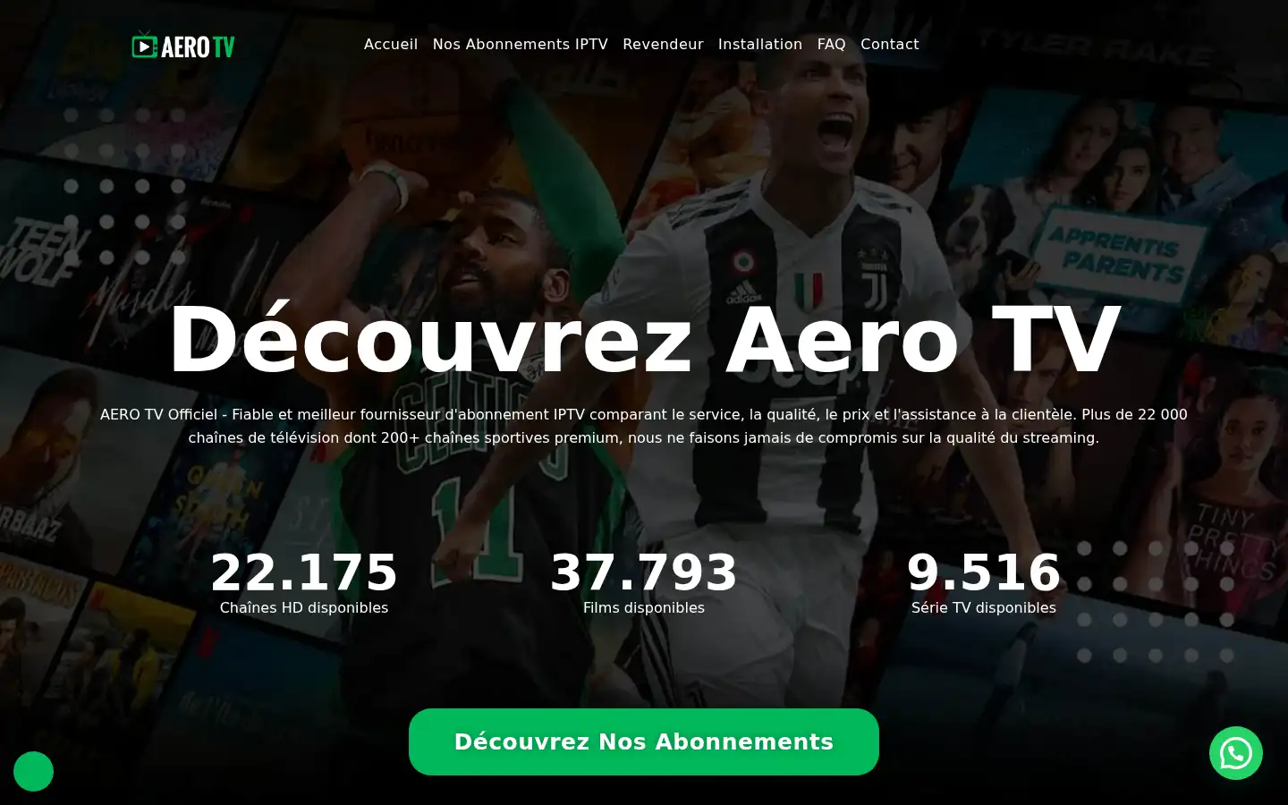 Screenshot of aero-tv.org