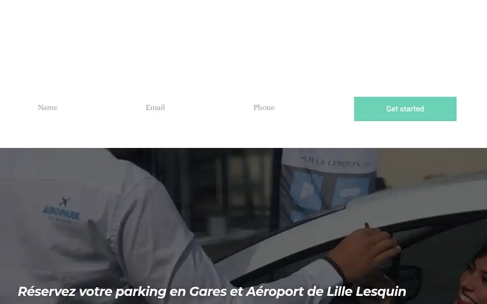 Screenshot of aeroparklillelesquin.com