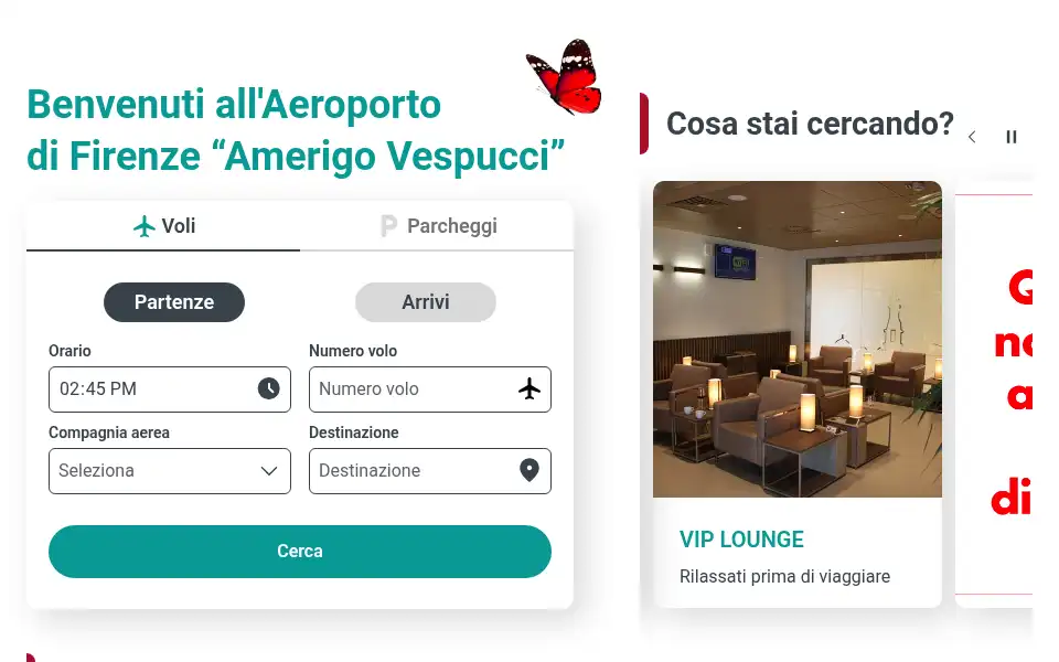 Screenshot of aeroporto.firenze.it