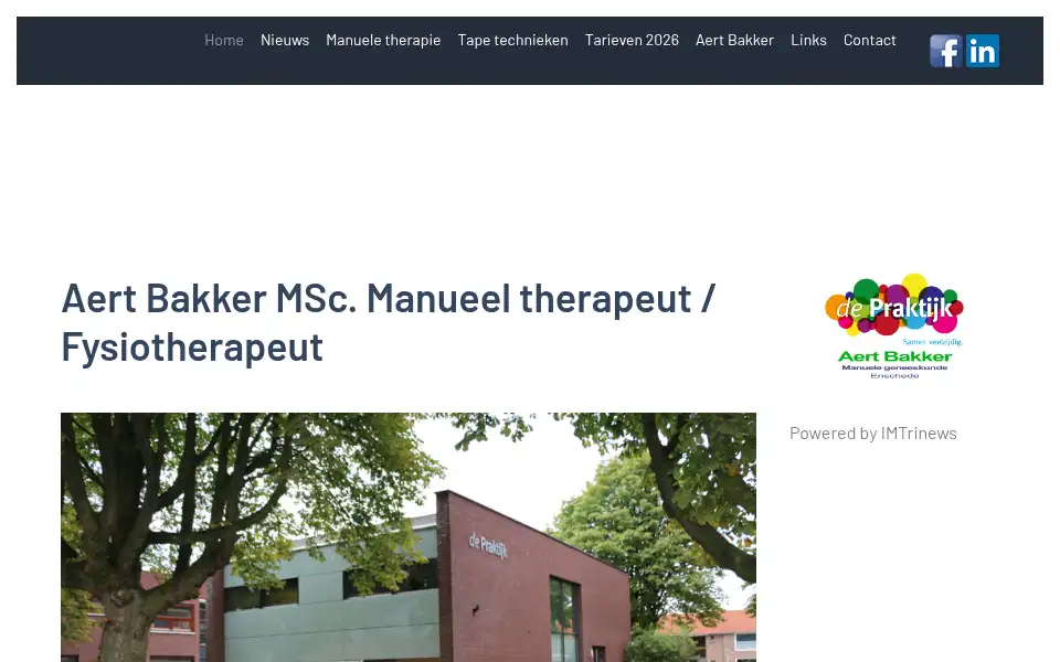Screenshot of aertbakker.nl