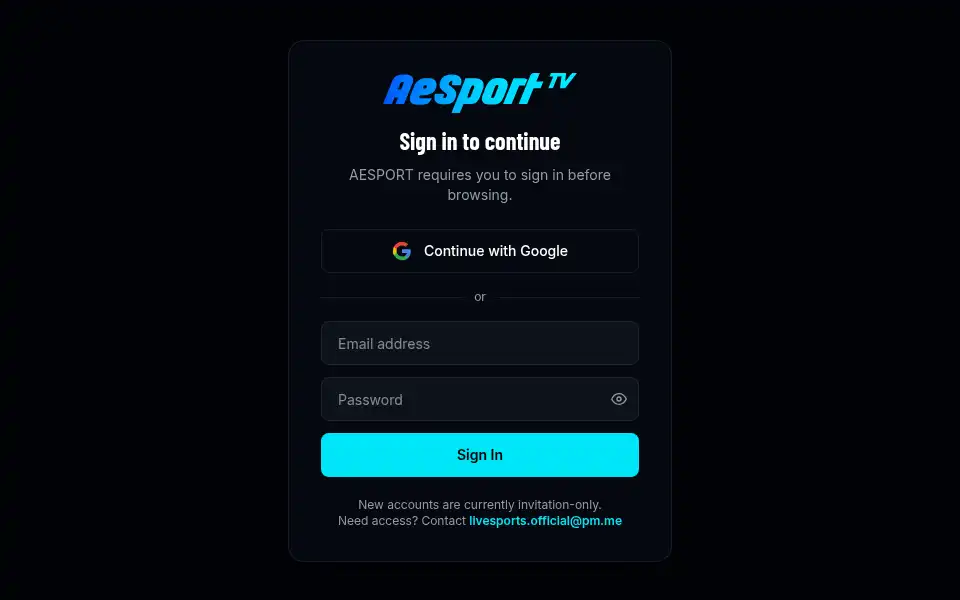 Screenshot of aesport.tv