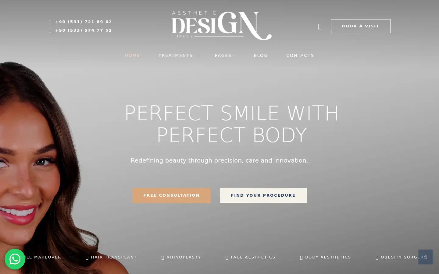 Screenshot of aestheticdesignturkey.com