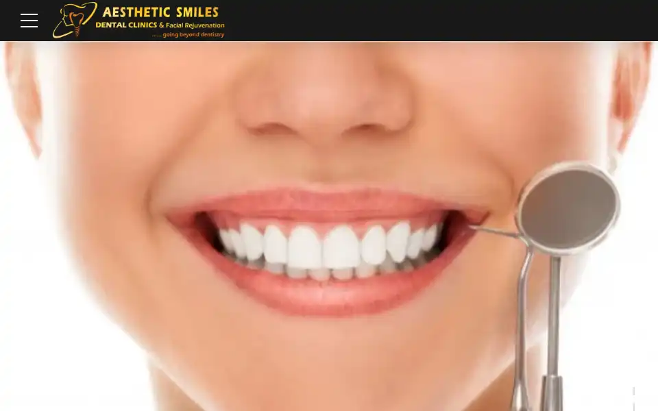 Screenshot of aestheticsmilesindia.com