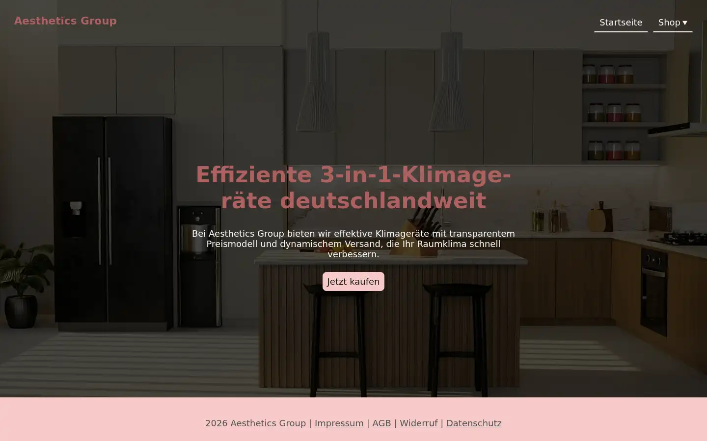 Screenshot of aestheticsshops.de