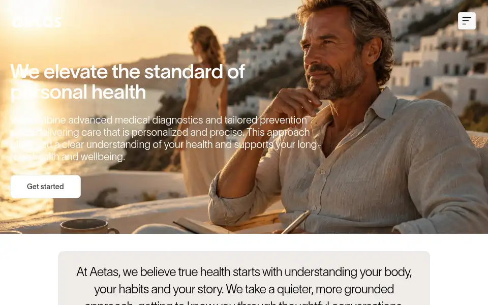 Screenshot of aetas.dk