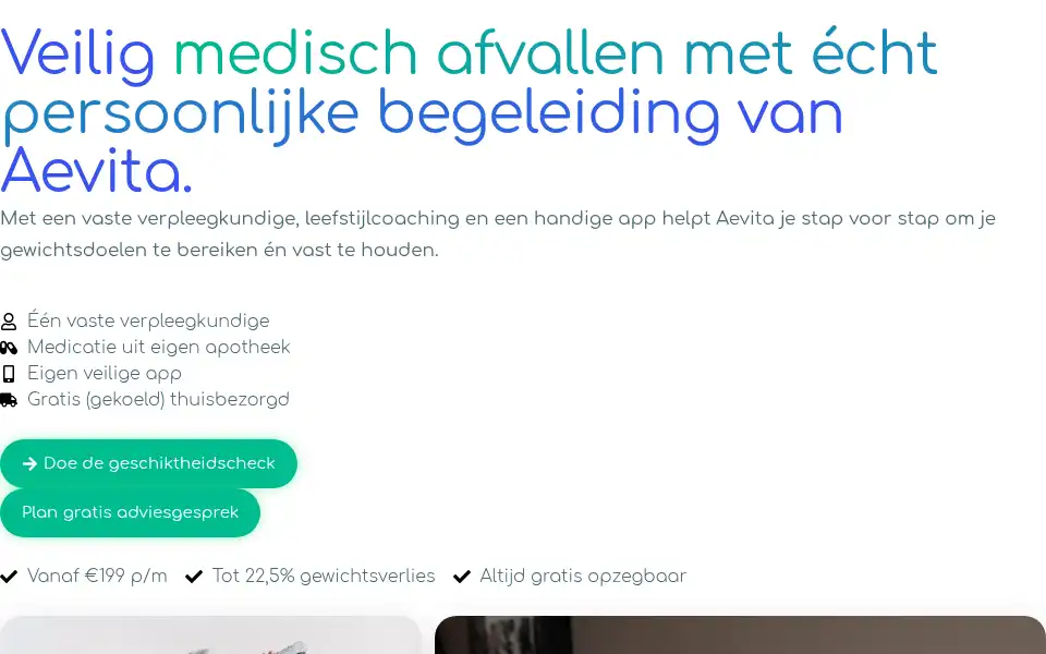 Screenshot of aevita.com