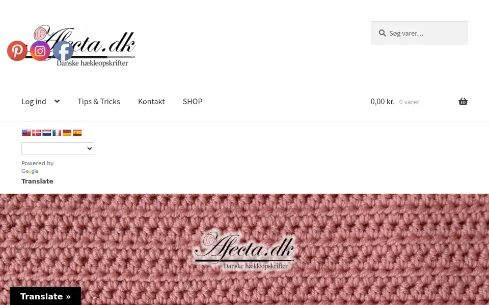 Screenshot of afecta.dk