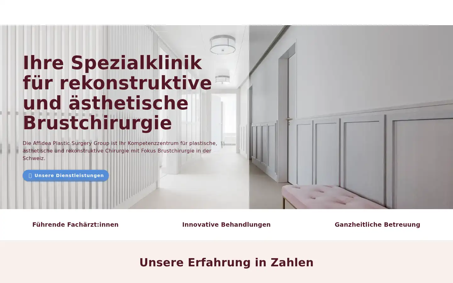 Screenshot of affidea-plasticsurgerygroup.ch