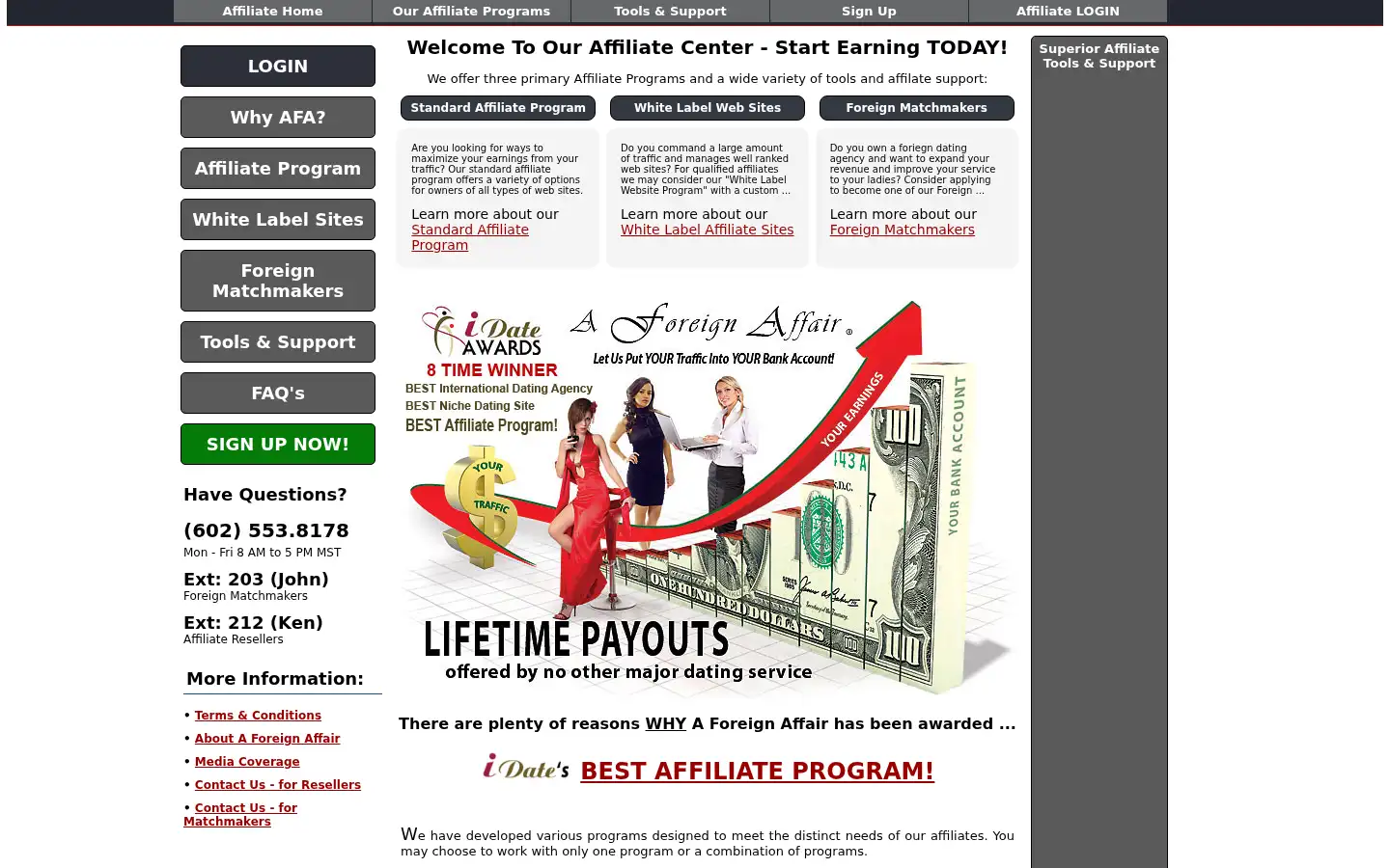 Screenshot of affiliate.loveme.com