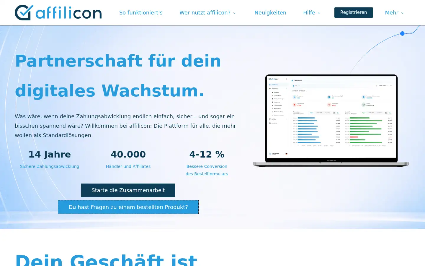 Screenshot of affilicon.net