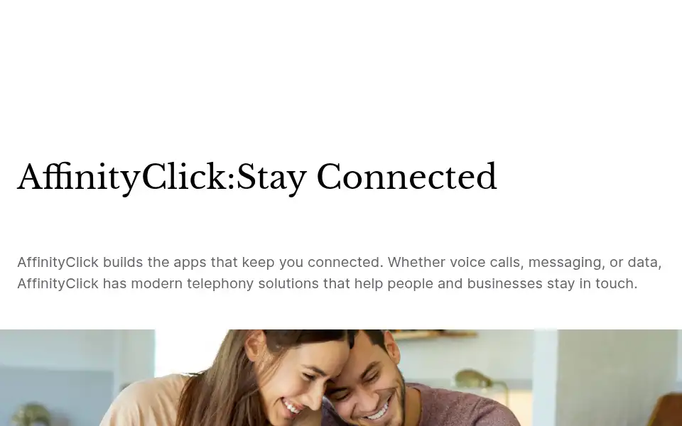 Screenshot of affinityclick.com