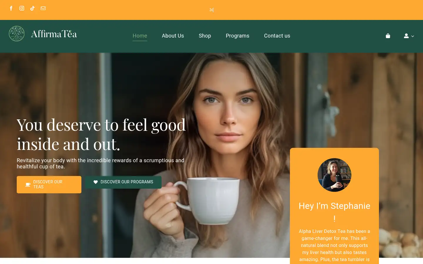 Screenshot of affirmatea.net