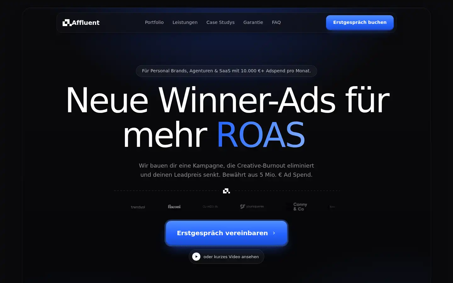Screenshot of affluent.digital