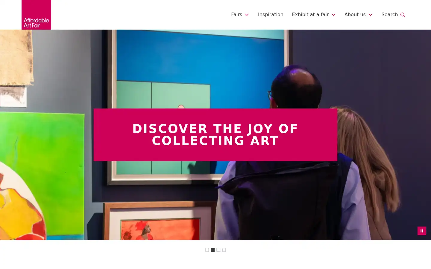 Screenshot of affordableartfair.com