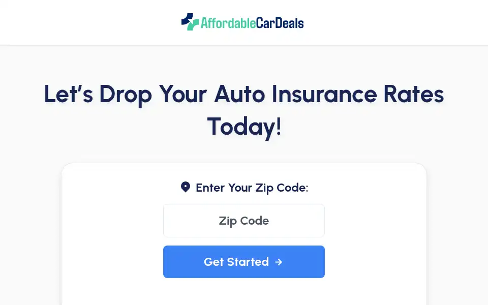 Screenshot of affordablecardeals.com