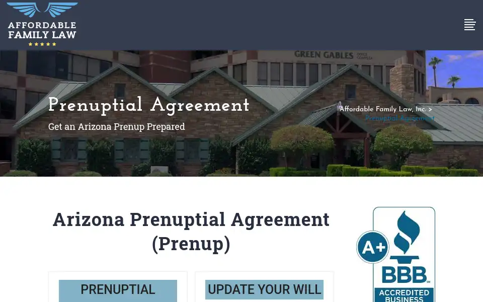 Screenshot of affordablefamilylaw.co