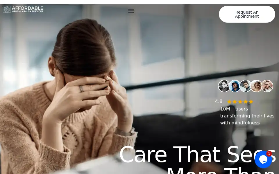 Screenshot of affordablemhservices.com