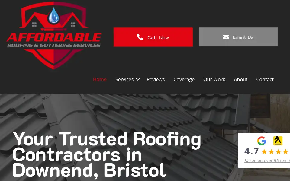 Screenshot of affordableroofingandguttering.co.uk