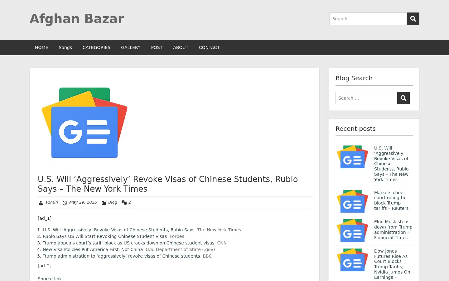 Screenshot of afghanbazar.com