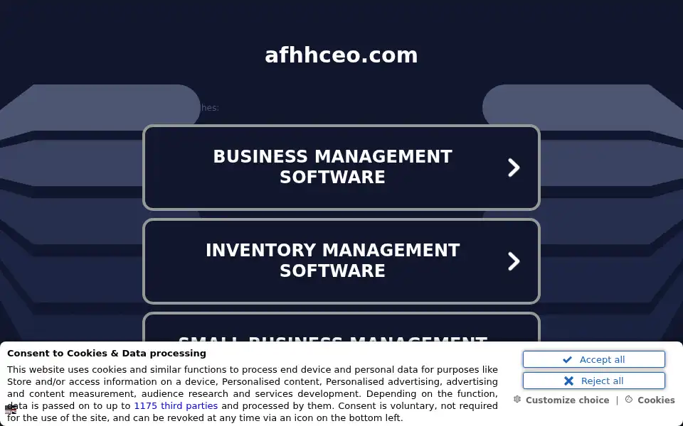 Screenshot of afhhceo.com