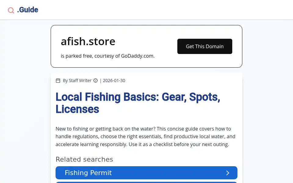Screenshot of afish.store