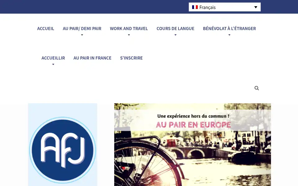 Screenshot of afj-aupair.org