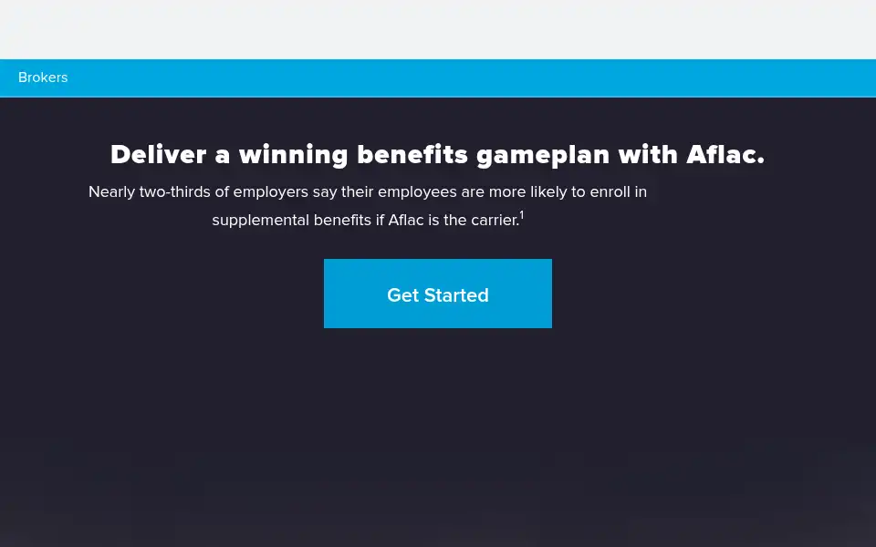 Screenshot of aflac.com