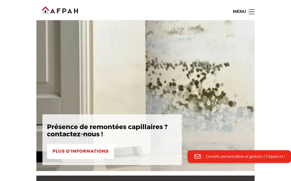 Screenshot of afpah.com