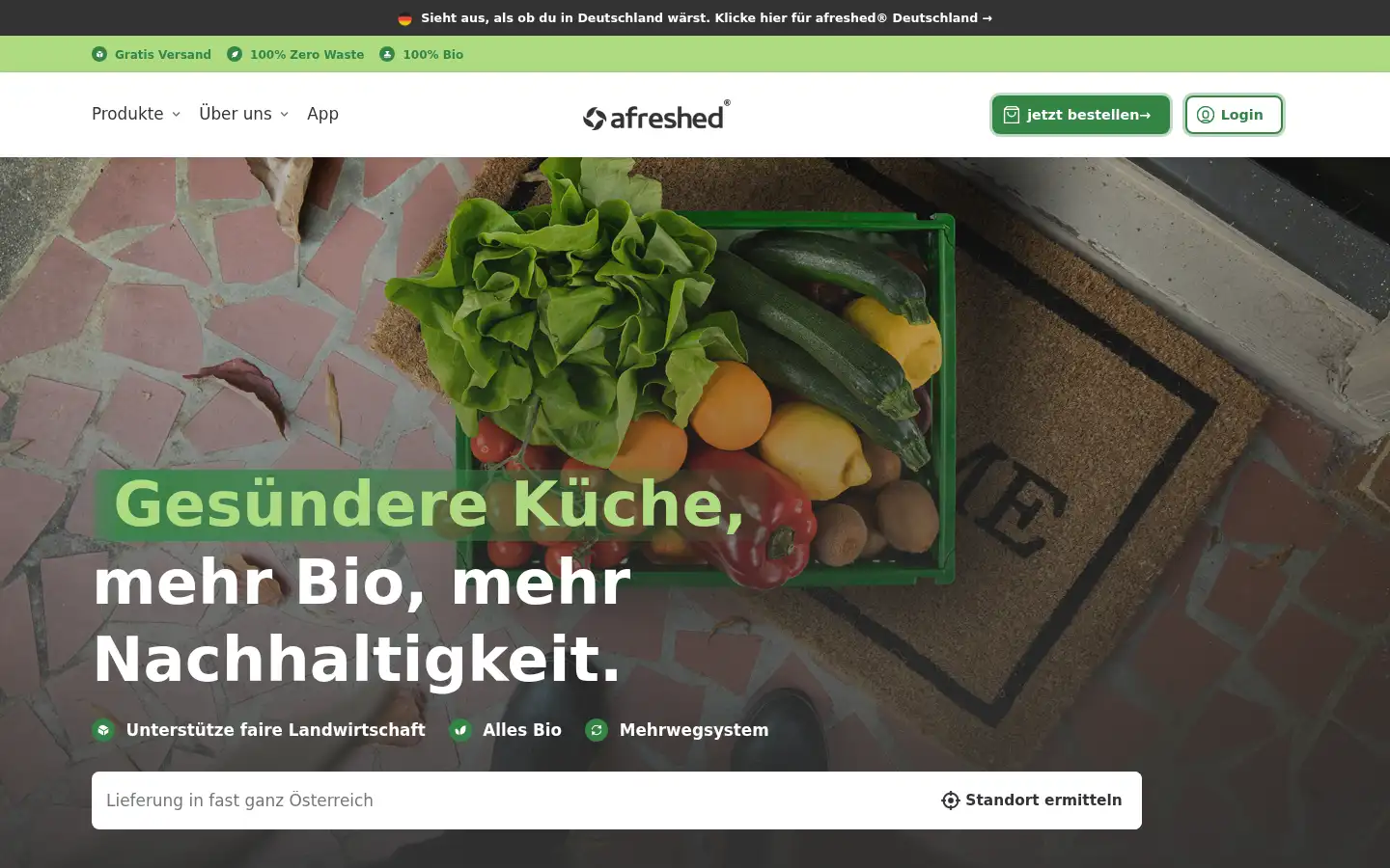 Screenshot of afreshed.at