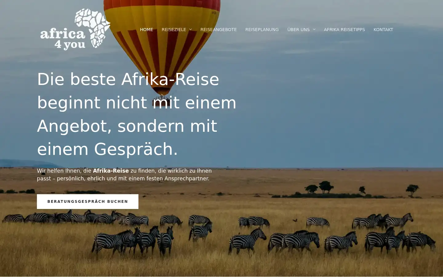 Screenshot of africa4you.de