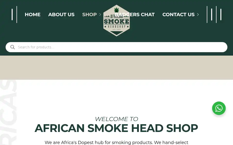 Screenshot of africansmoke.co.za