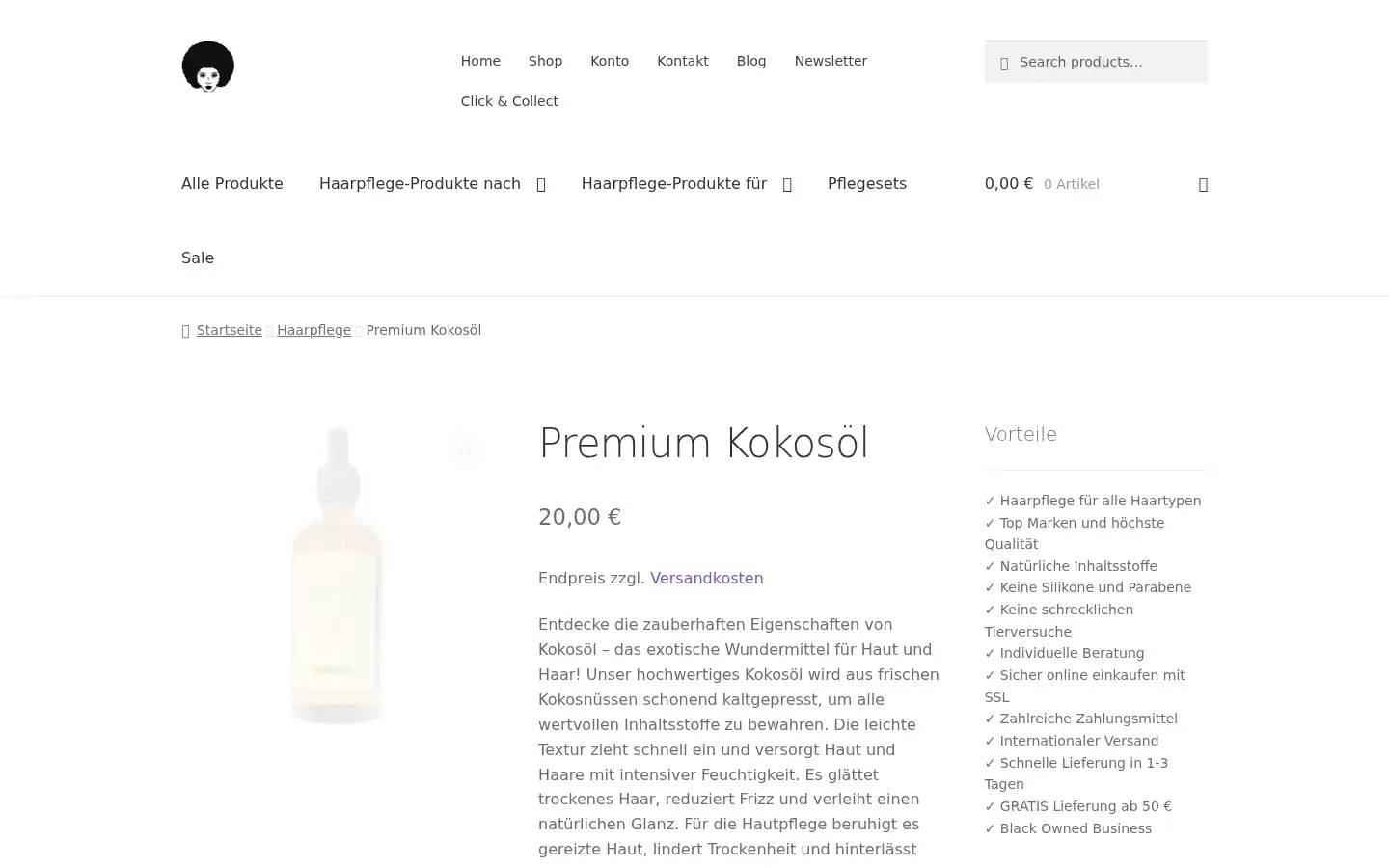 Screenshot of afrobasar.de