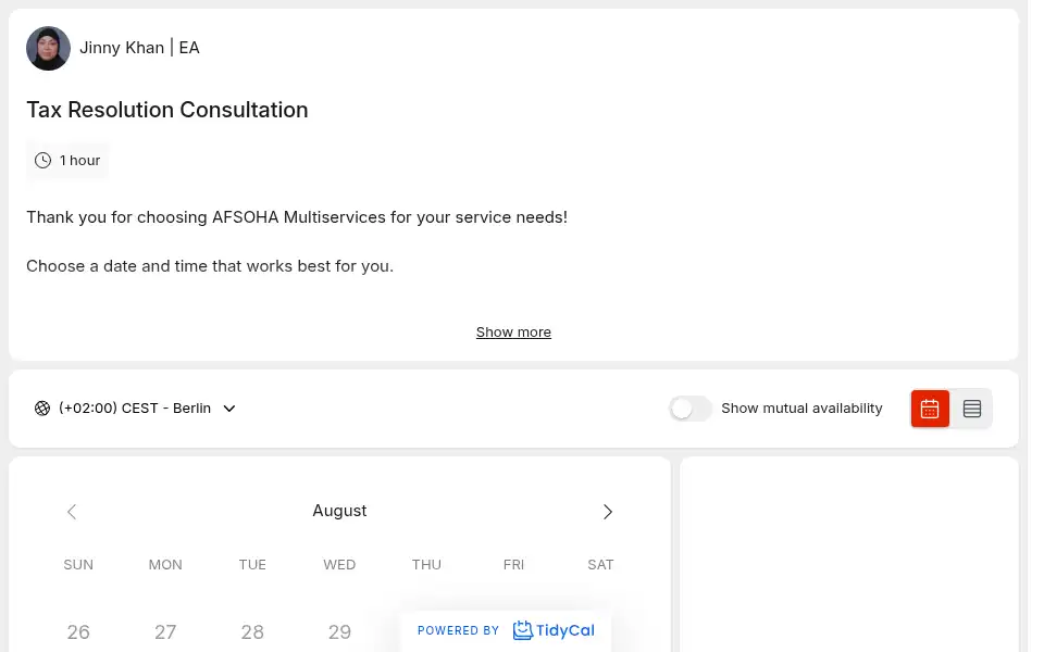 Screenshot of afsoha.com
