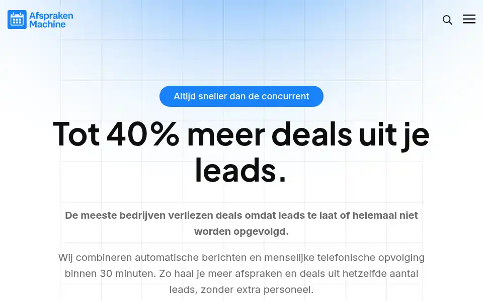 Screenshot of afsprakenmachine.nl