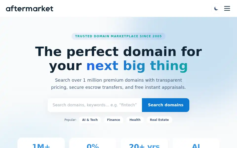 Screenshot of aftermarket.com