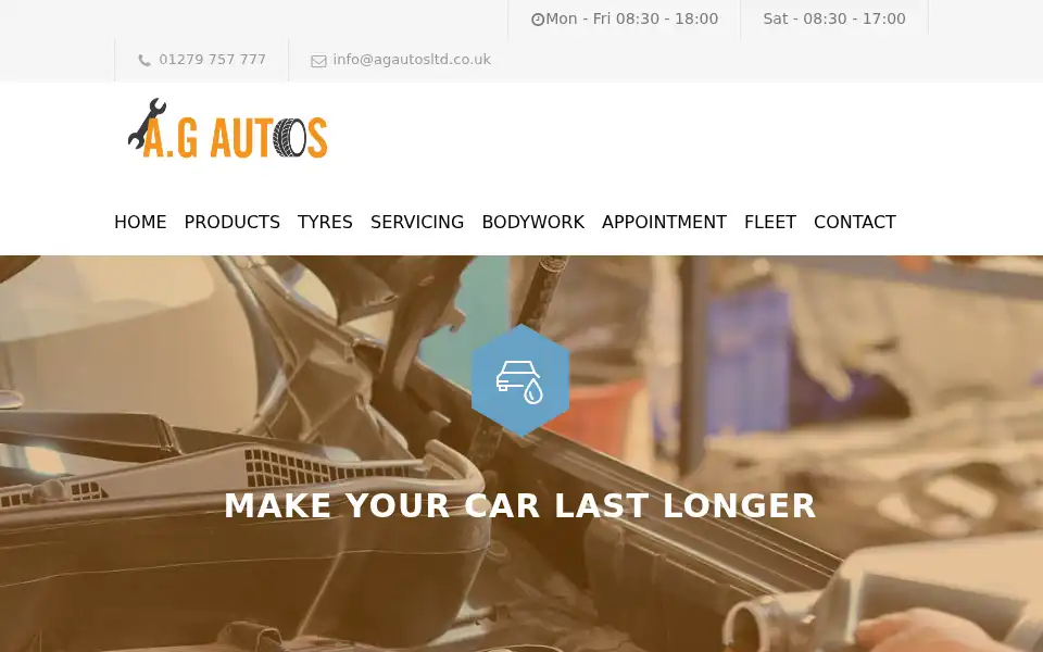 Screenshot of agautosltd.co.uk