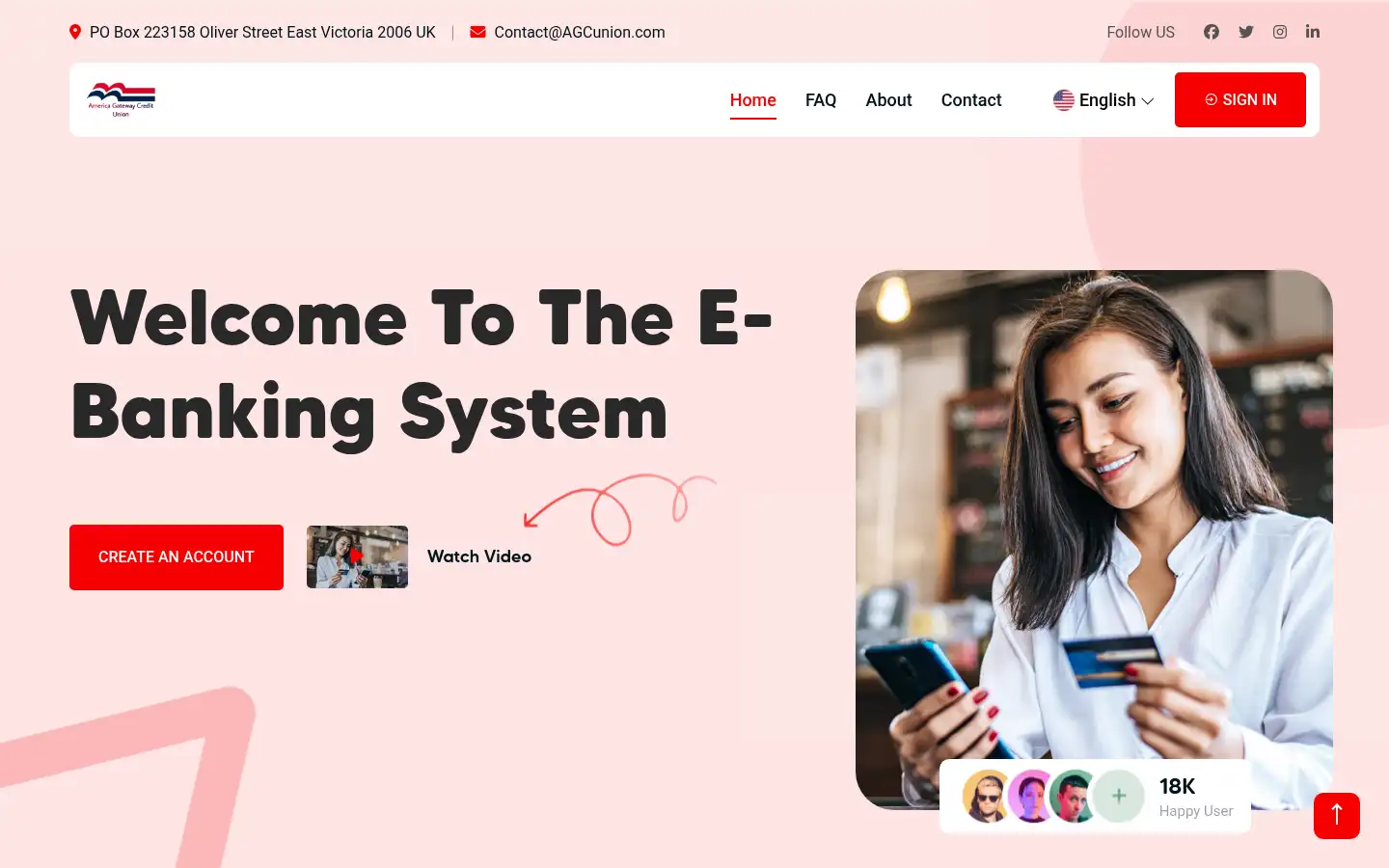 Screenshot of agcunion.com