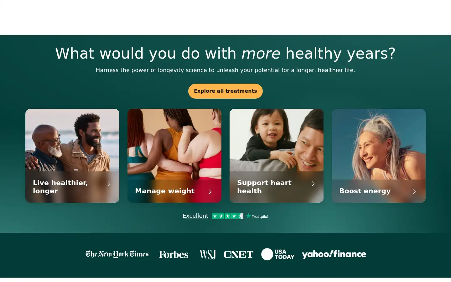 Screenshot of agelessrx.com