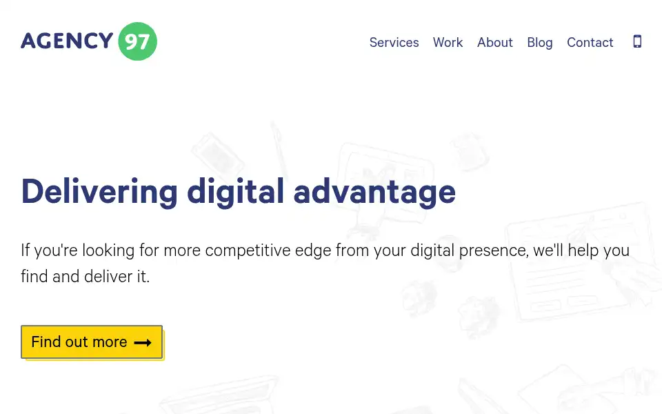 Screenshot of agency97.com