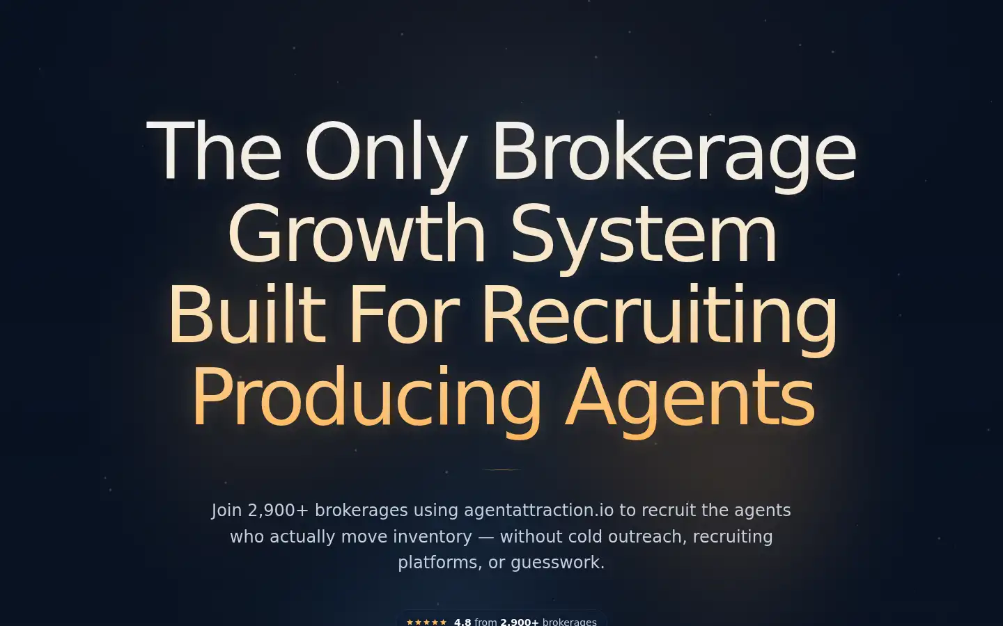 Screenshot of agentattraction.io