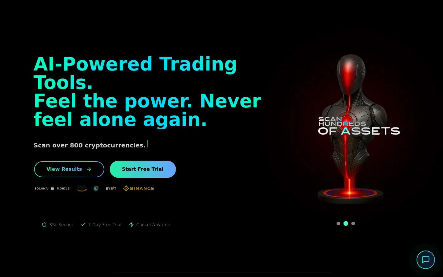 Screenshot of agentictrading.pro