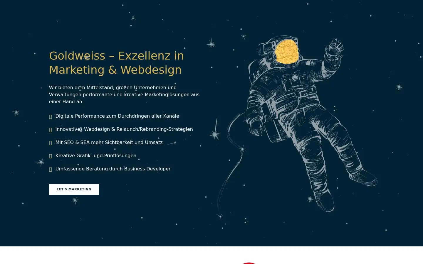 Screenshot of agentur-goldweiss.de