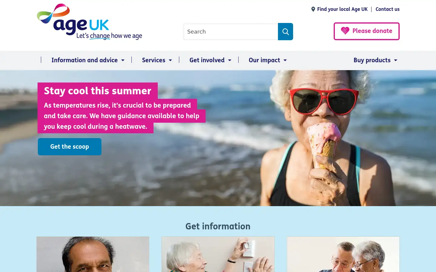 Screenshot of ageuk.org.uk